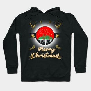 Golden Christmas in a Big City Hoodie